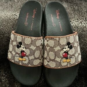Coach Disney slides.  Excellent condition size 9